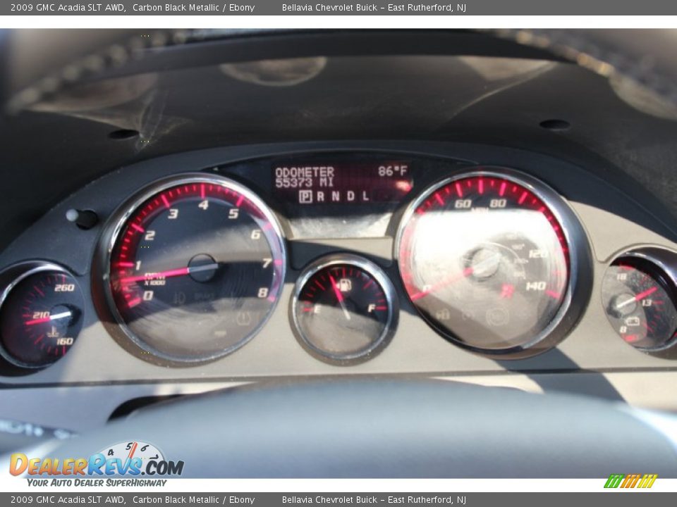 2009 GMC Acadia SLT AWD Carbon Black Metallic / Ebony Photo #18