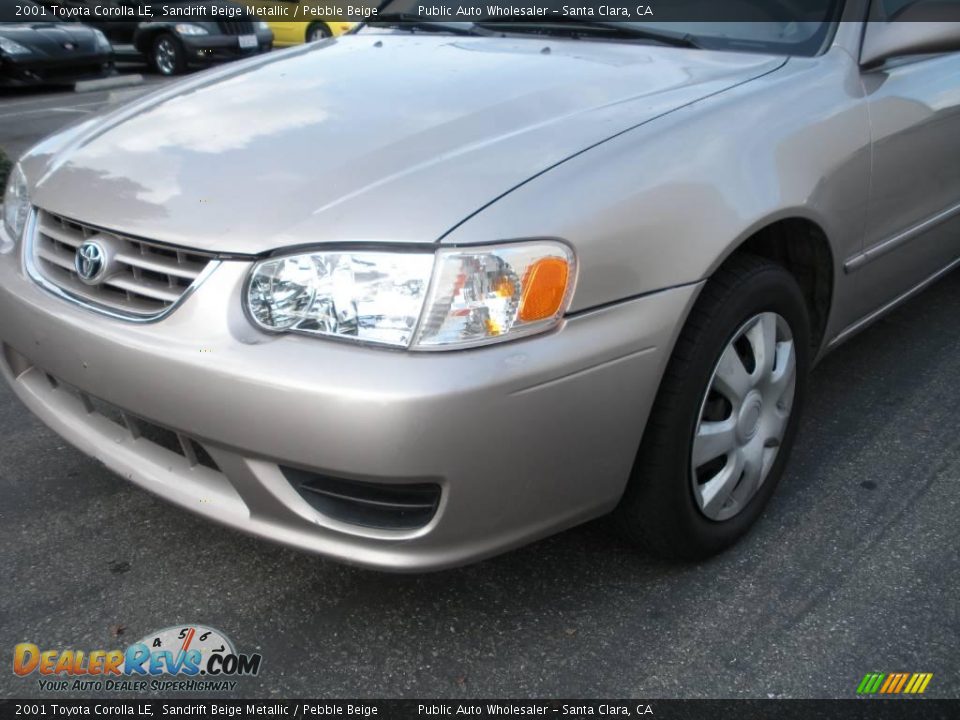 2001 Toyota Corolla LE Sandrift Beige Metallic / Pebble Beige Photo #10