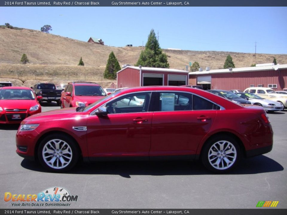 2014 Ford Taurus Limited Ruby Red / Charcoal Black Photo #4
