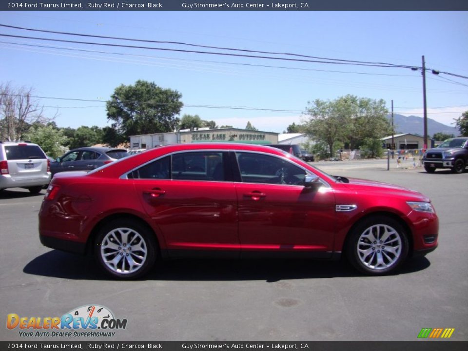 2014 Ford Taurus Limited Ruby Red / Charcoal Black Photo #8