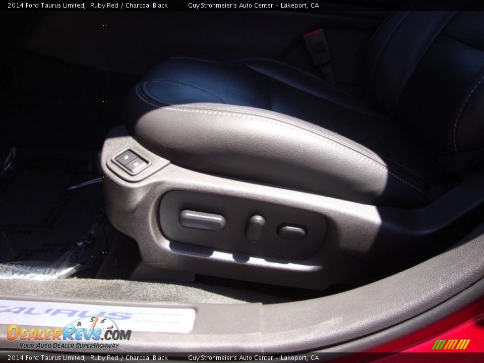 2014 Ford Taurus Limited Ruby Red / Charcoal Black Photo #20