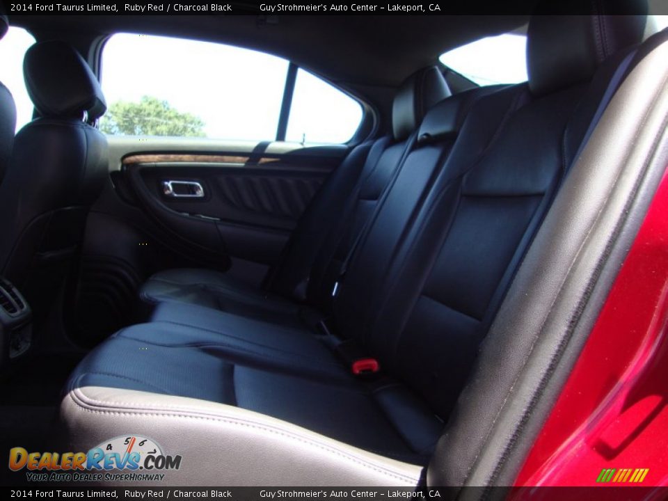 2014 Ford Taurus Limited Ruby Red / Charcoal Black Photo #22