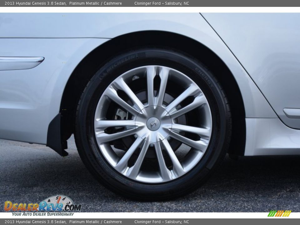 2013 Hyundai Genesis 3.8 Sedan Platinum Metallic / Cashmere Photo #8