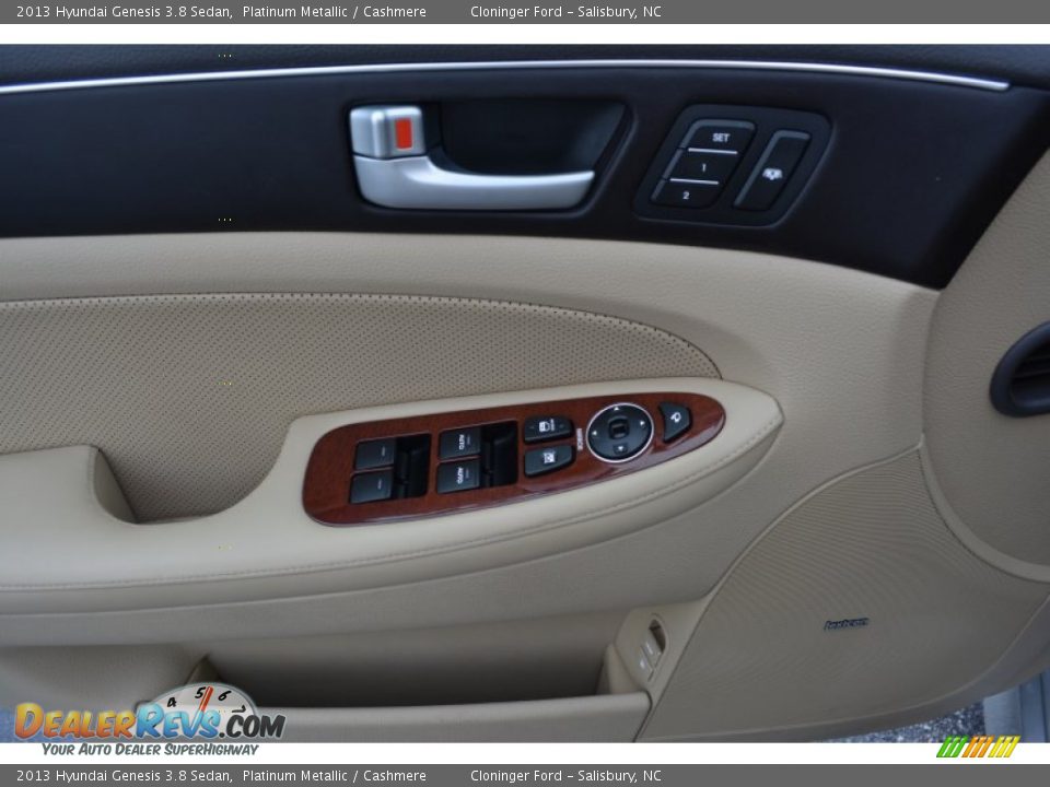 2013 Hyundai Genesis 3.8 Sedan Platinum Metallic / Cashmere Photo #9