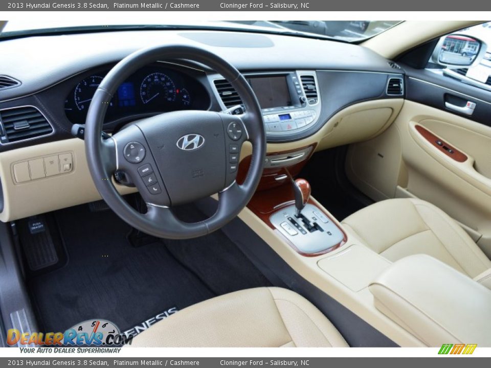 2013 Hyundai Genesis 3.8 Sedan Platinum Metallic / Cashmere Photo #11