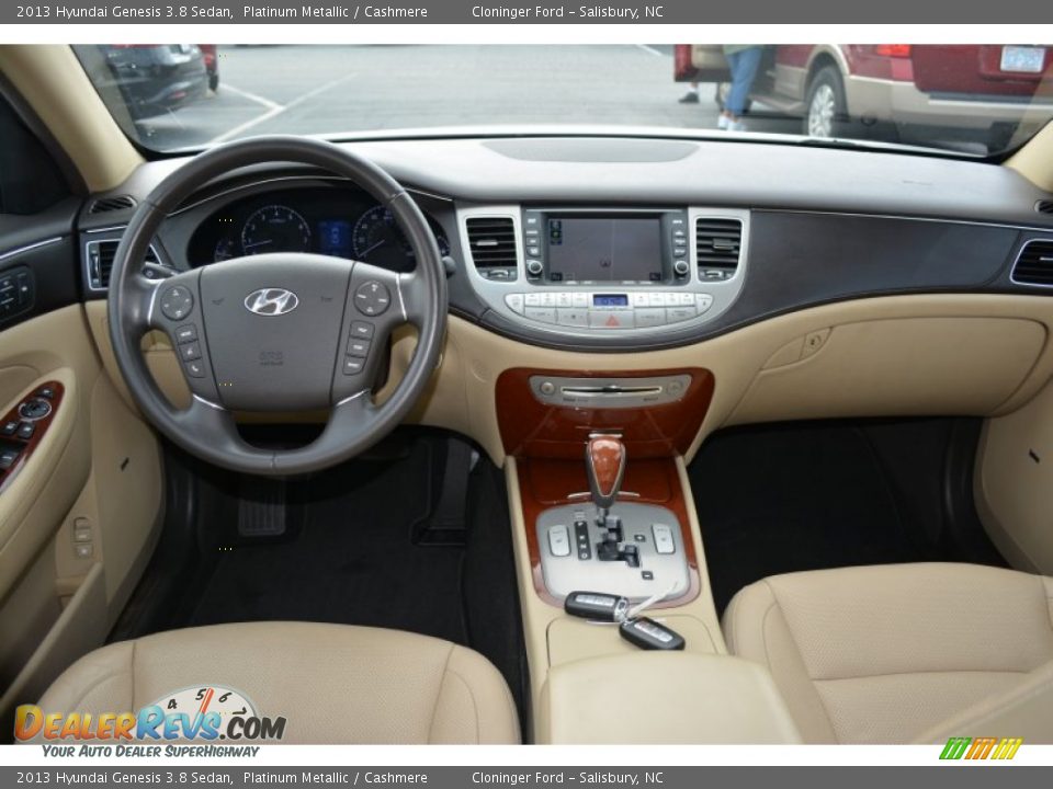 2013 Hyundai Genesis 3.8 Sedan Platinum Metallic / Cashmere Photo #12