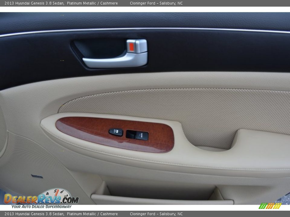 2013 Hyundai Genesis 3.8 Sedan Platinum Metallic / Cashmere Photo #16
