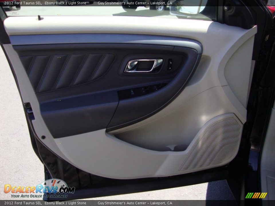 2012 Ford Taurus SEL Ebony Black / Light Stone Photo #9