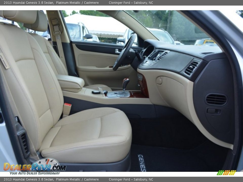 2013 Hyundai Genesis 3.8 Sedan Platinum Metallic / Cashmere Photo #17