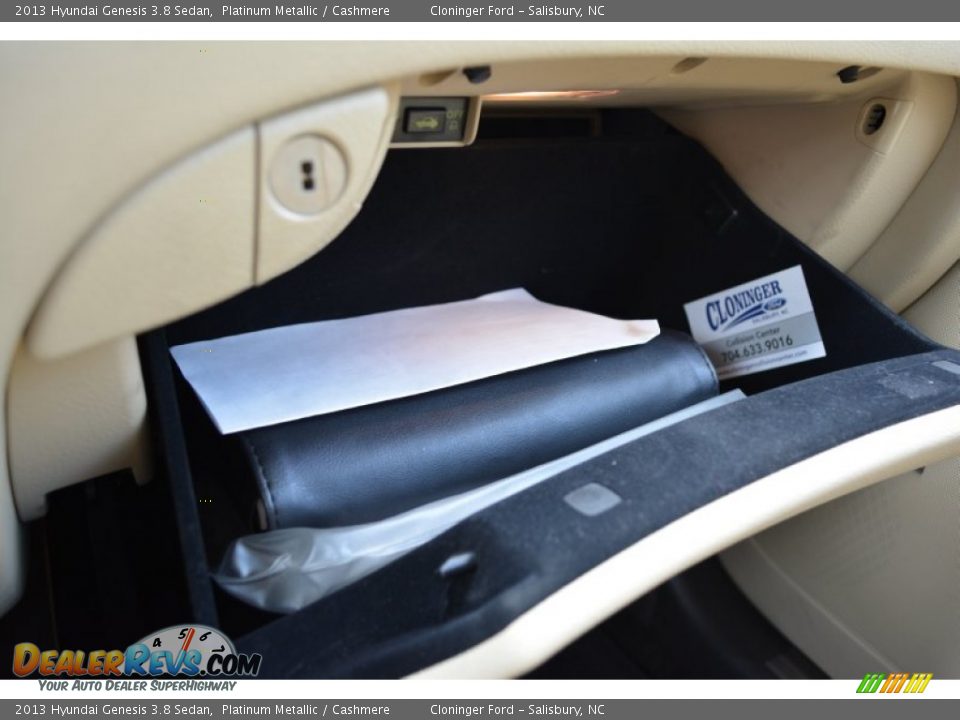 2013 Hyundai Genesis 3.8 Sedan Platinum Metallic / Cashmere Photo #29