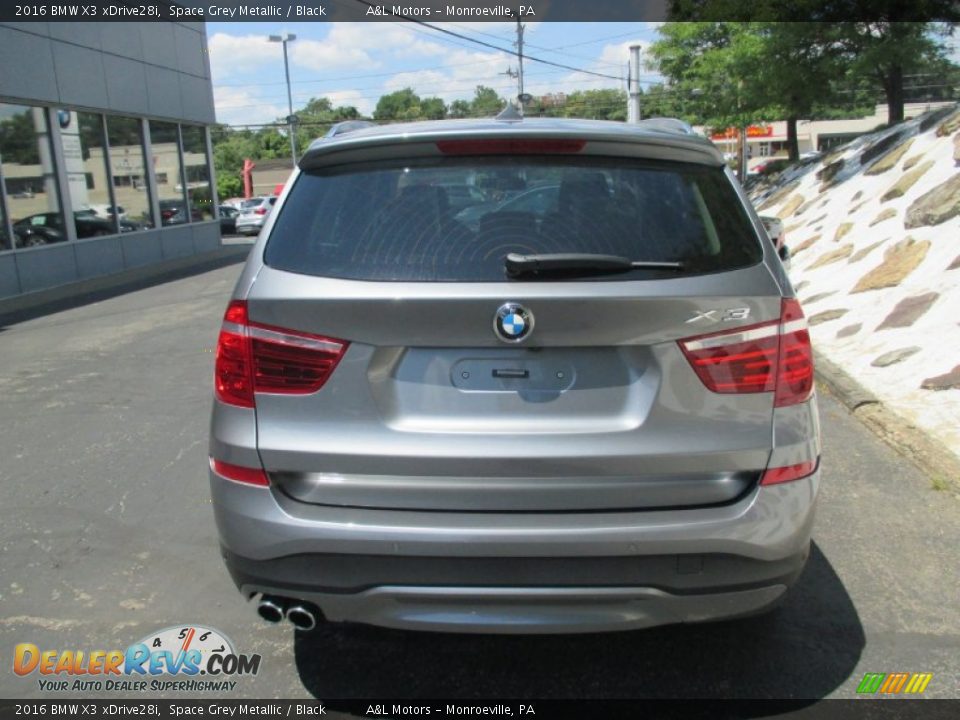 2016 BMW X3 xDrive28i Space Grey Metallic / Black Photo #5