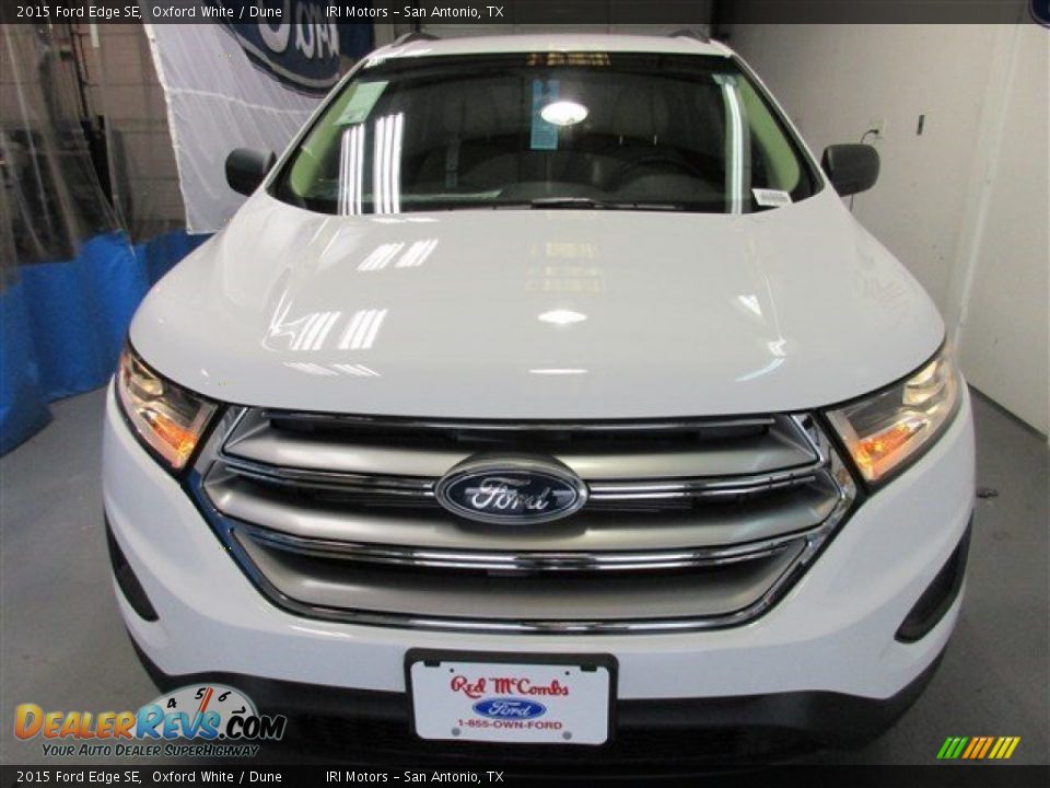 2015 Ford Edge SE Oxford White / Dune Photo #2
