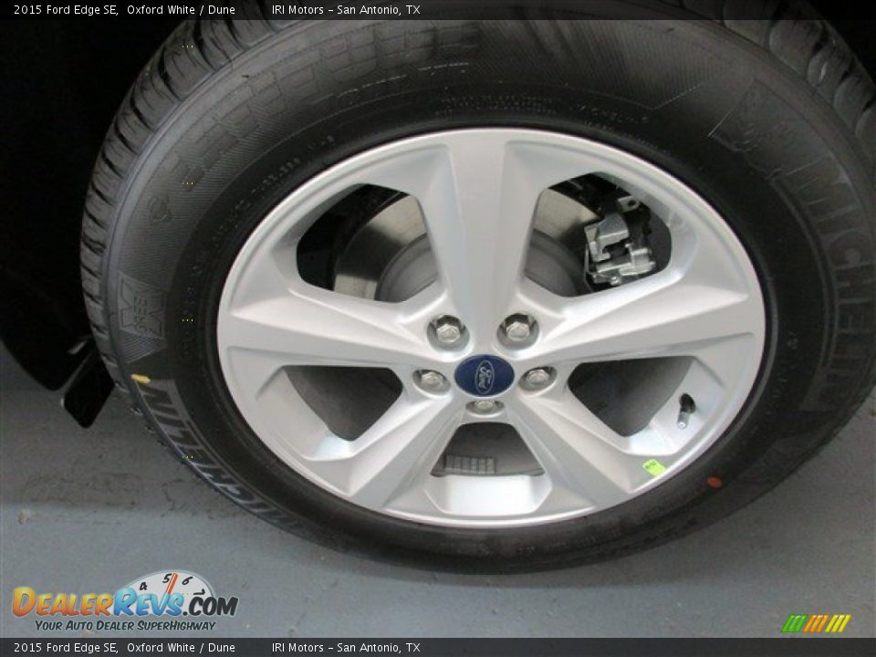 2015 Ford Edge SE Oxford White / Dune Photo #4