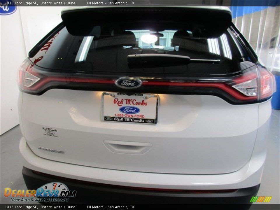 2015 Ford Edge SE Oxford White / Dune Photo #5