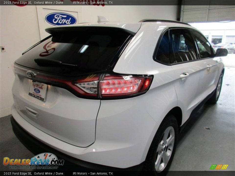 2015 Ford Edge SE Oxford White / Dune Photo #7