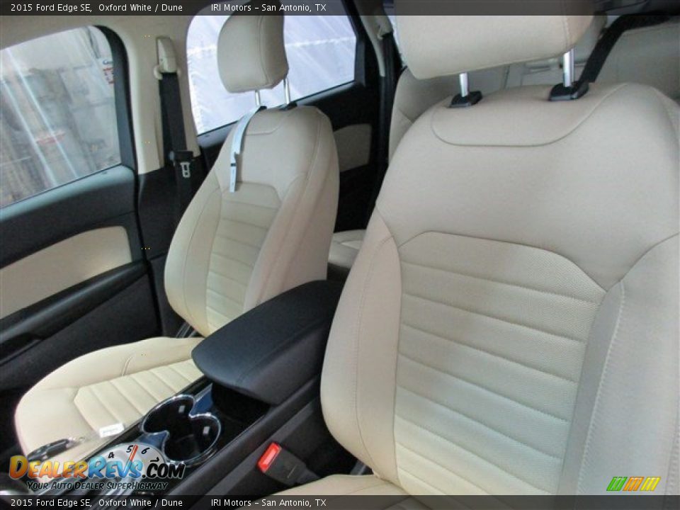2015 Ford Edge SE Oxford White / Dune Photo #8