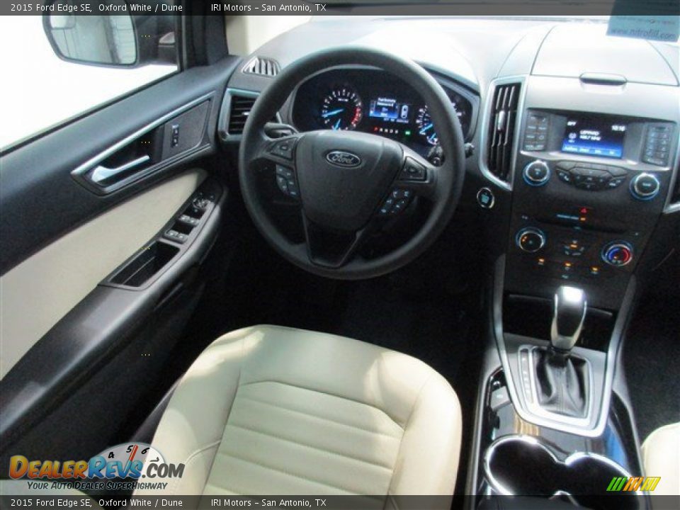 2015 Ford Edge SE Oxford White / Dune Photo #10