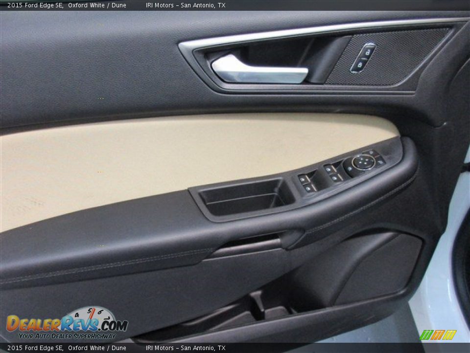 2015 Ford Edge SE Oxford White / Dune Photo #13