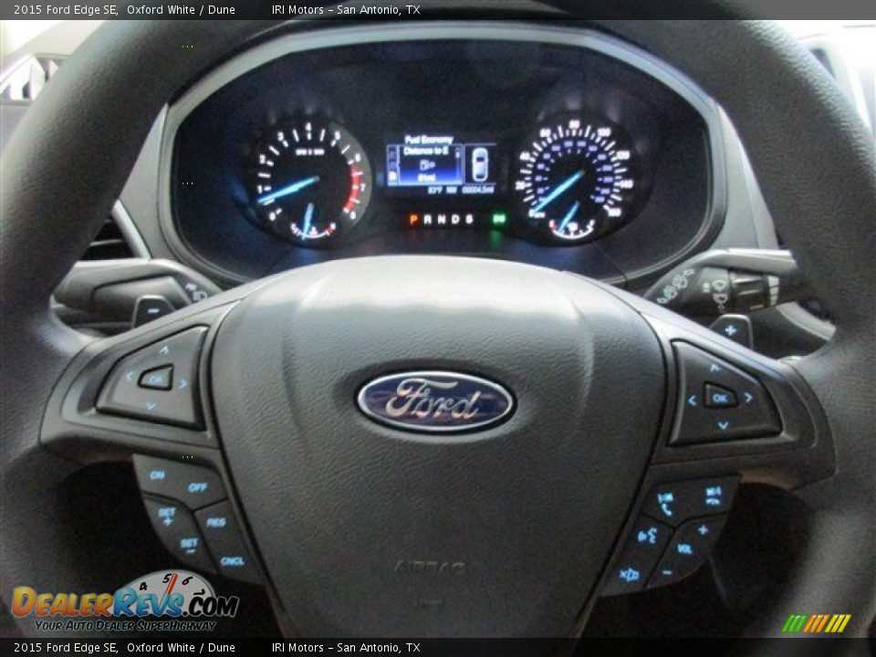2015 Ford Edge SE Oxford White / Dune Photo #19