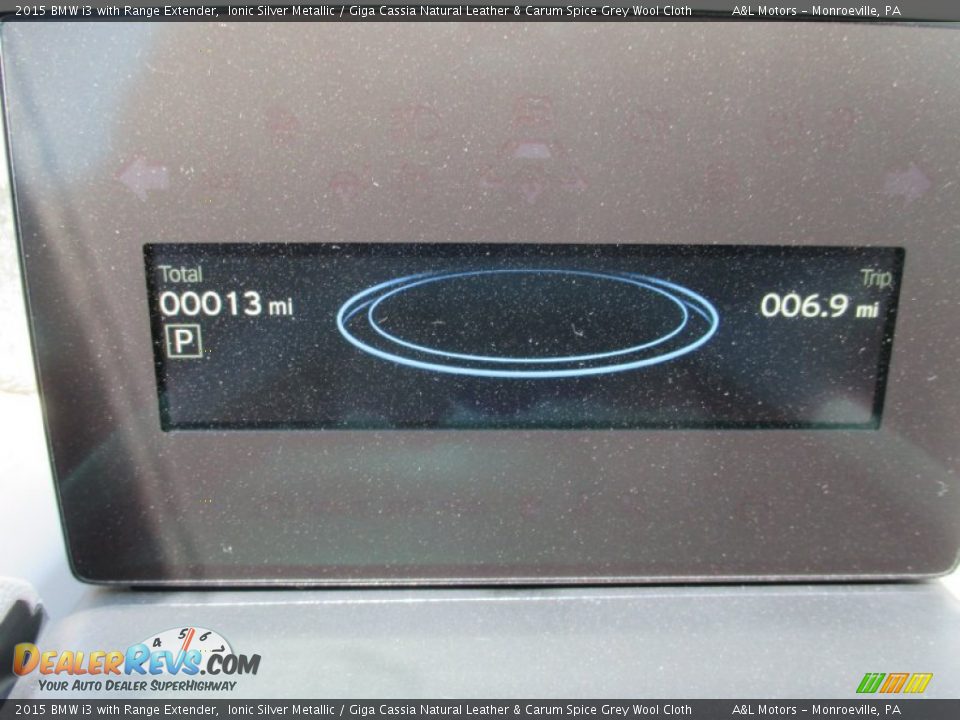 2015 BMW i3 with Range Extender Ionic Silver Metallic / Giga Cassia Natural Leather & Carum Spice Grey Wool Cloth Photo #20