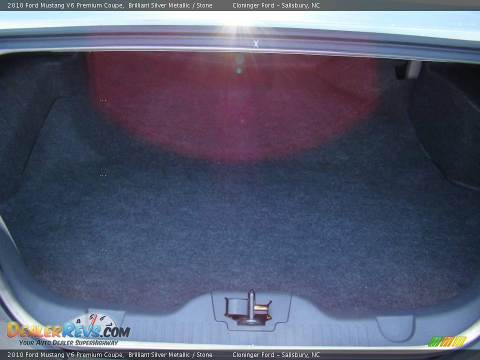 2010 Ford Mustang V6 Premium Coupe Brilliant Silver Metallic / Stone Photo #9