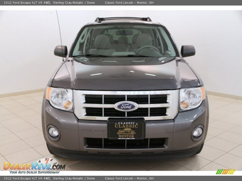2012 Ford Escape XLT V6 4WD Sterling Gray Metallic / Stone Photo #2