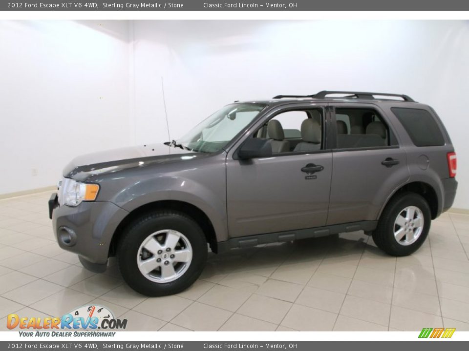 2012 Ford Escape XLT V6 4WD Sterling Gray Metallic / Stone Photo #3