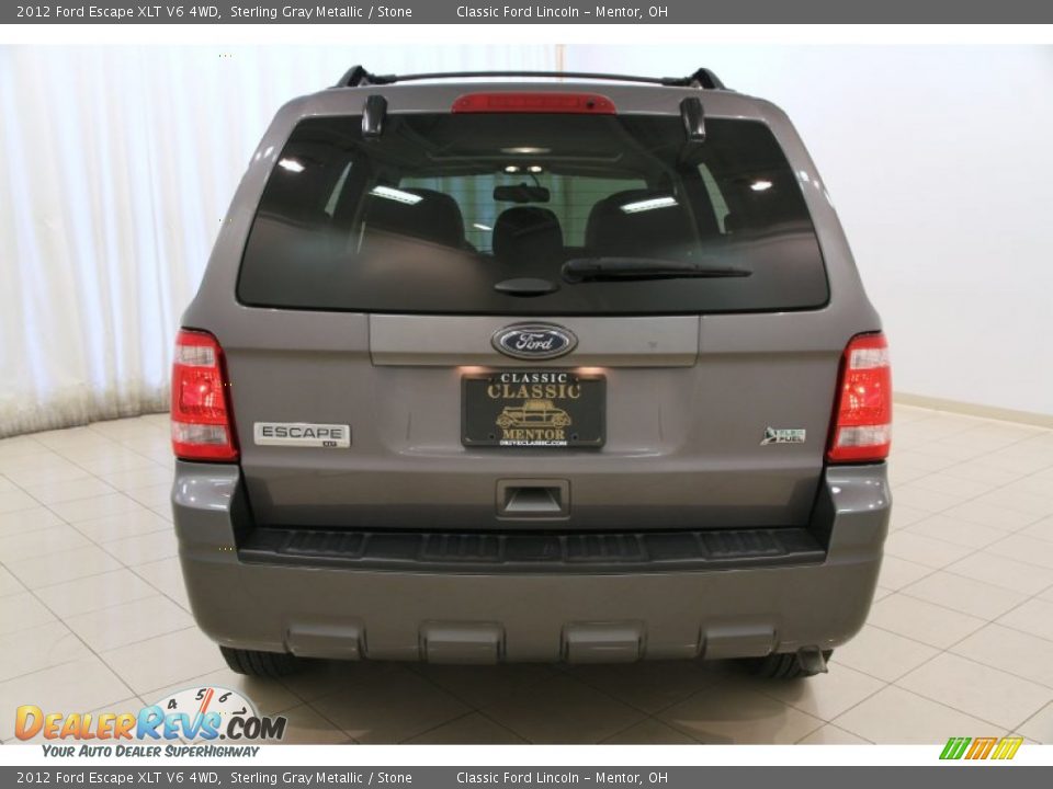 2012 Ford Escape XLT V6 4WD Sterling Gray Metallic / Stone Photo #12