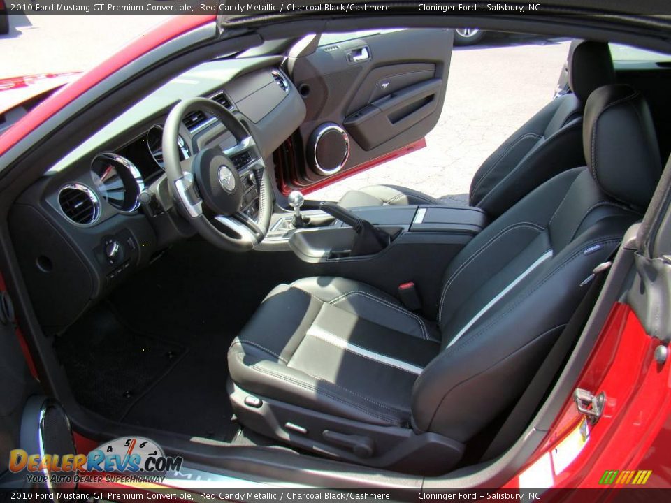 2010 Ford Mustang GT Premium Convertible Red Candy Metallic / Charcoal Black/Cashmere Photo #8