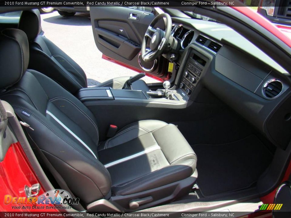 2010 Ford Mustang GT Premium Convertible Red Candy Metallic / Charcoal Black/Cashmere Photo #10