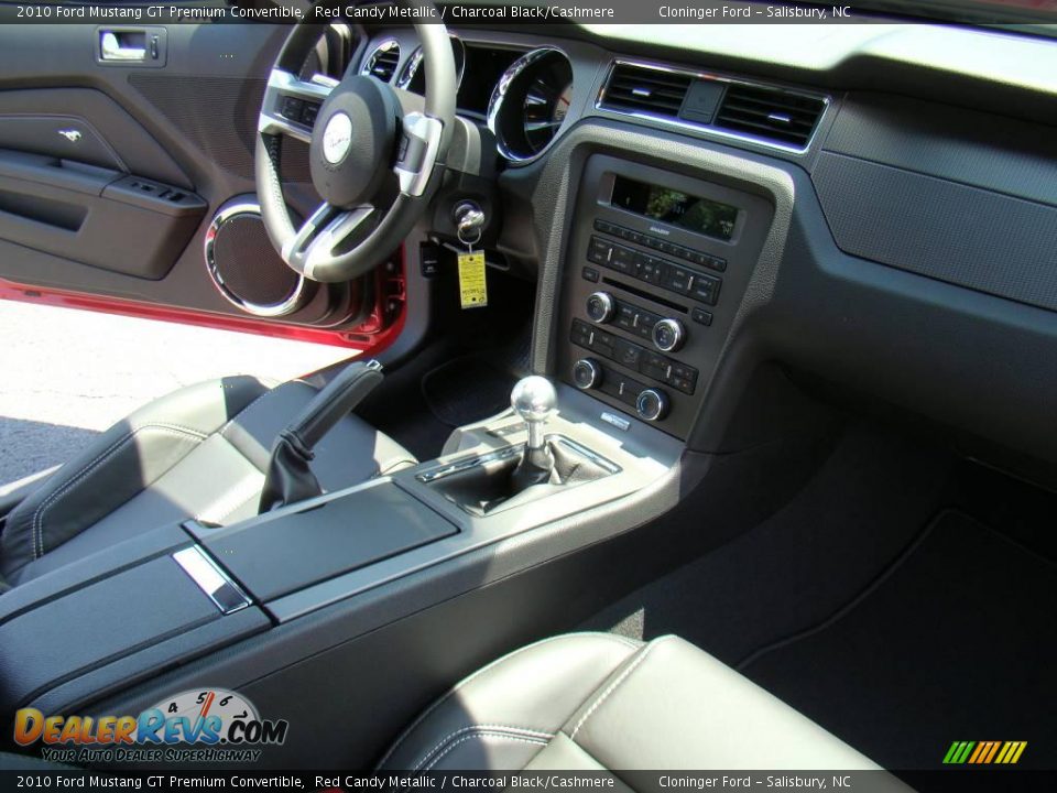2010 Ford Mustang GT Premium Convertible Red Candy Metallic / Charcoal Black/Cashmere Photo #11