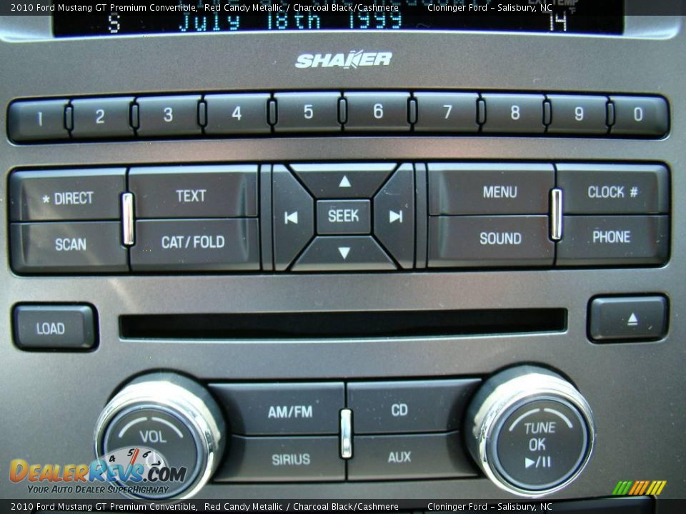 2010 Ford Mustang GT Premium Convertible Red Candy Metallic / Charcoal Black/Cashmere Photo #19