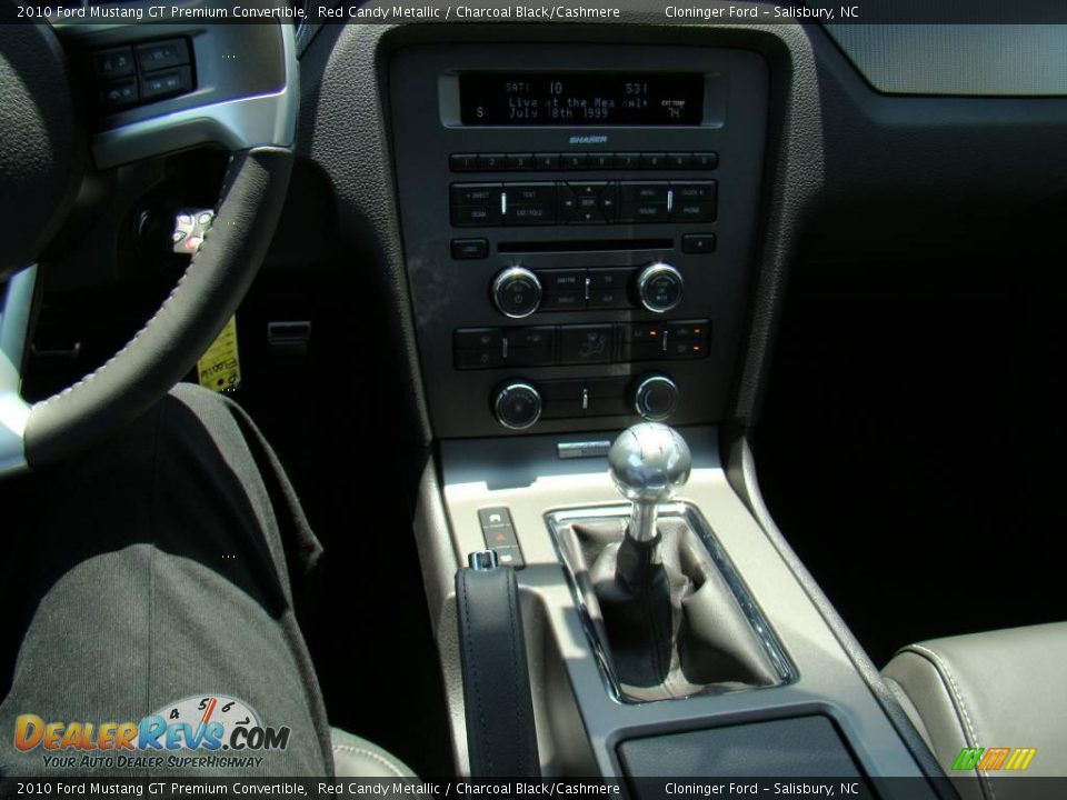 2010 Ford Mustang GT Premium Convertible Red Candy Metallic / Charcoal Black/Cashmere Photo #22