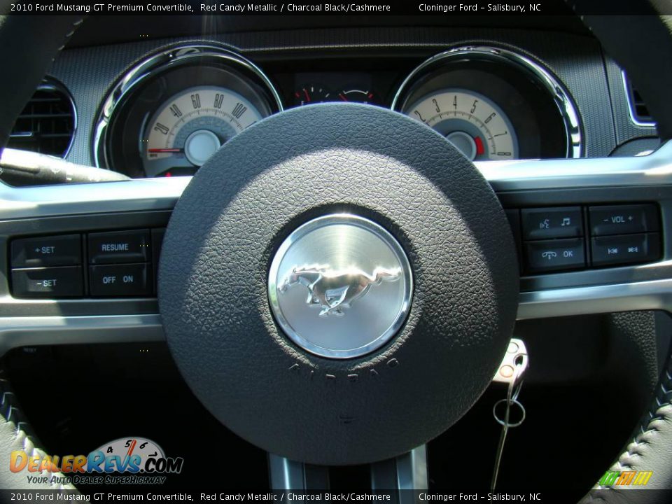 2010 Ford Mustang GT Premium Convertible Red Candy Metallic / Charcoal Black/Cashmere Photo #23