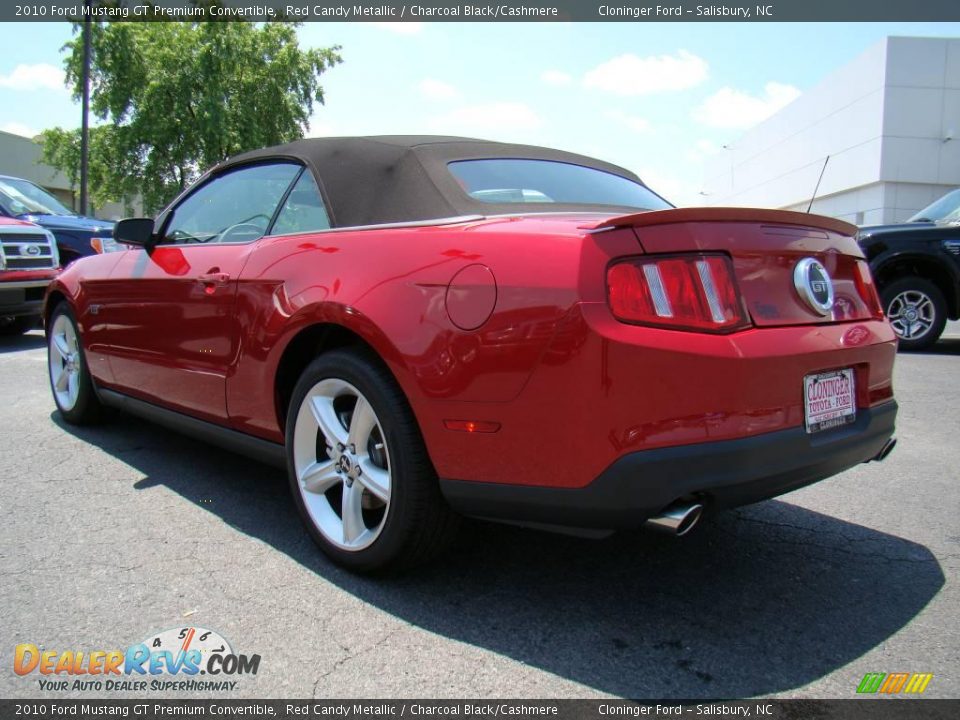2010 Ford Mustang GT Premium Convertible Red Candy Metallic / Charcoal Black/Cashmere Photo #24