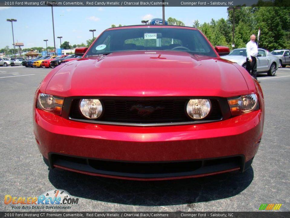 2010 Ford Mustang GT Premium Convertible Red Candy Metallic / Charcoal Black/Cashmere Photo #26