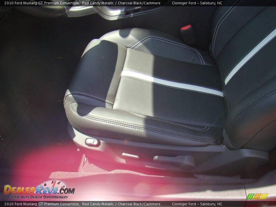 2010 Ford Mustang GT Premium Convertible Red Candy Metallic / Charcoal Black/Cashmere Photo #34