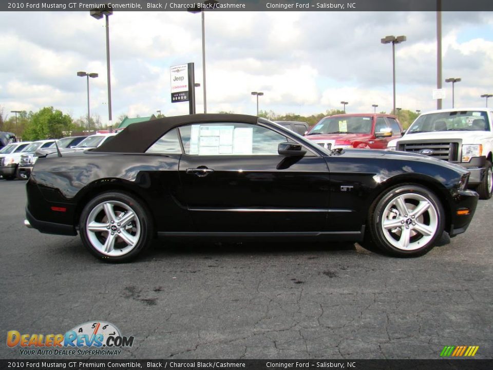 2010 Ford Mustang GT Premium Convertible Black / Charcoal Black/Cashmere Photo #2