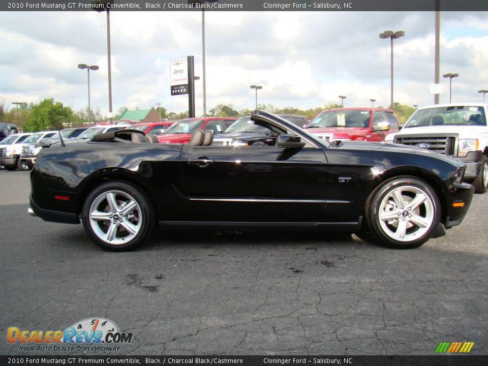 2010 Ford Mustang GT Premium Convertible Black / Charcoal Black/Cashmere Photo #6