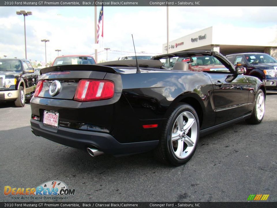 2010 Ford Mustang GT Premium Convertible Black / Charcoal Black/Cashmere Photo #7