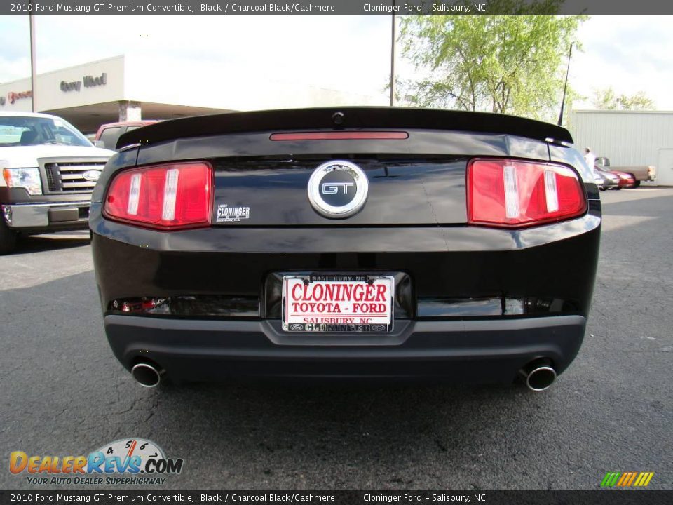 2010 Ford Mustang GT Premium Convertible Black / Charcoal Black/Cashmere Photo #8