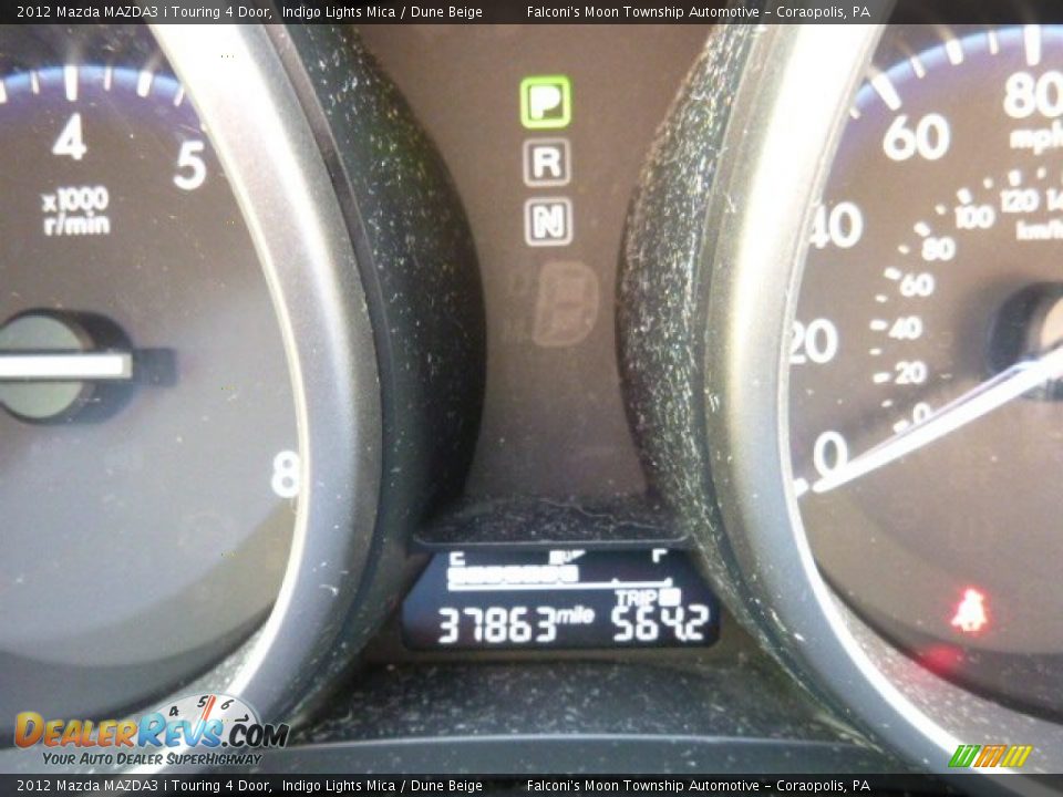2012 Mazda MAZDA3 i Touring 4 Door Indigo Lights Mica / Dune Beige Photo #5