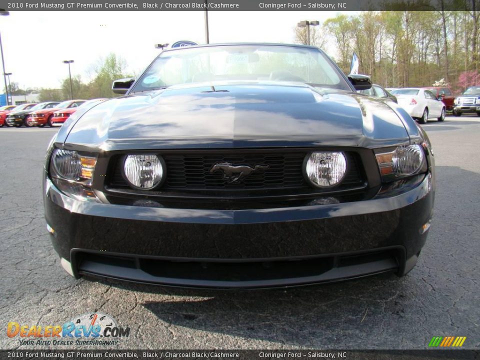 2010 Ford Mustang GT Premium Convertible Black / Charcoal Black/Cashmere Photo #11