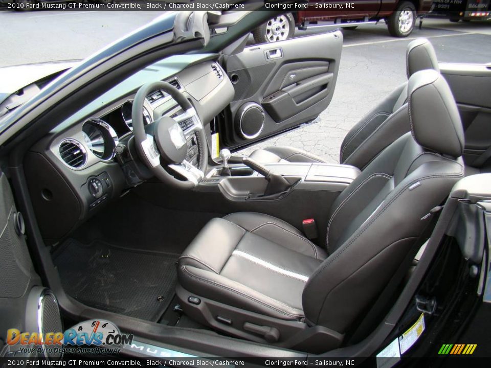 2010 Ford Mustang GT Premium Convertible Black / Charcoal Black/Cashmere Photo #12