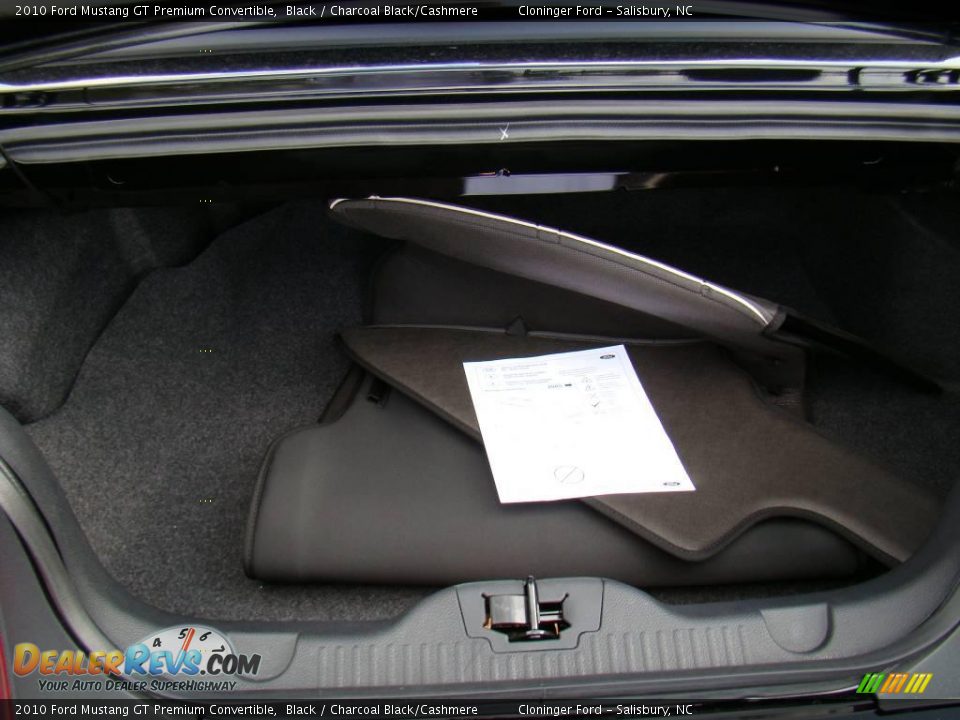 2010 Ford Mustang GT Premium Convertible Black / Charcoal Black/Cashmere Photo #13