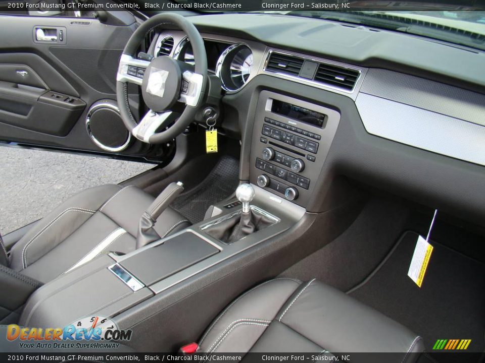 2010 Ford Mustang GT Premium Convertible Black / Charcoal Black/Cashmere Photo #15