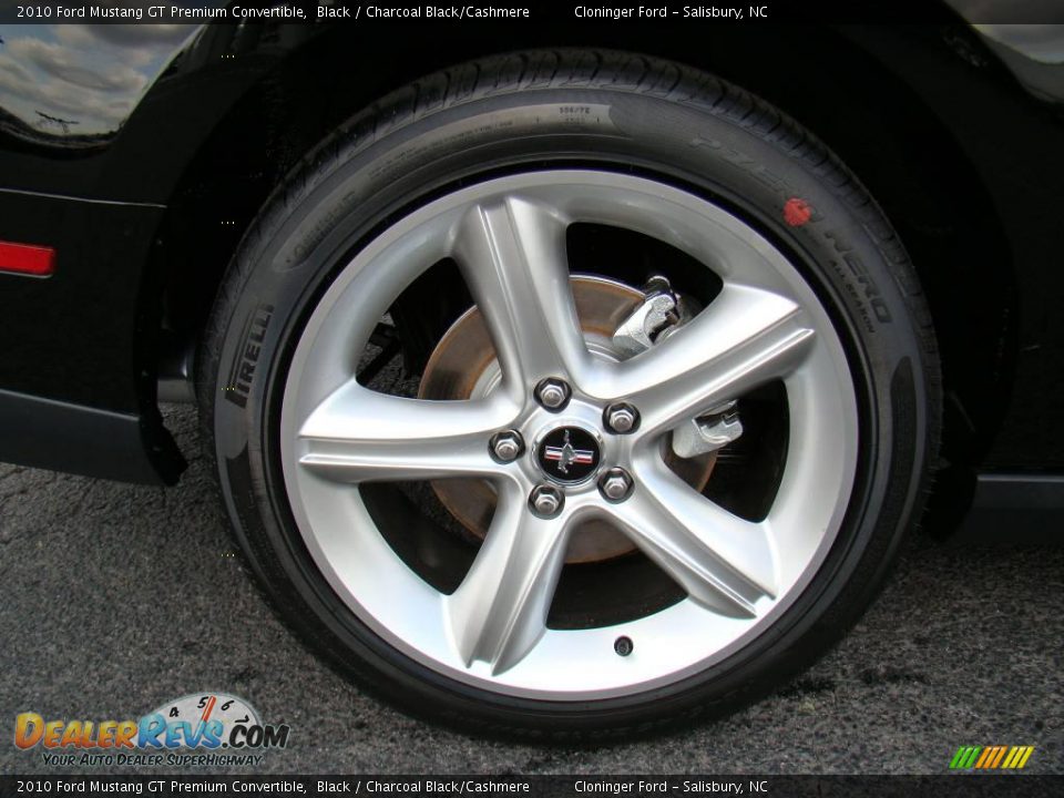 2010 Ford Mustang GT Premium Convertible Black / Charcoal Black/Cashmere Photo #18