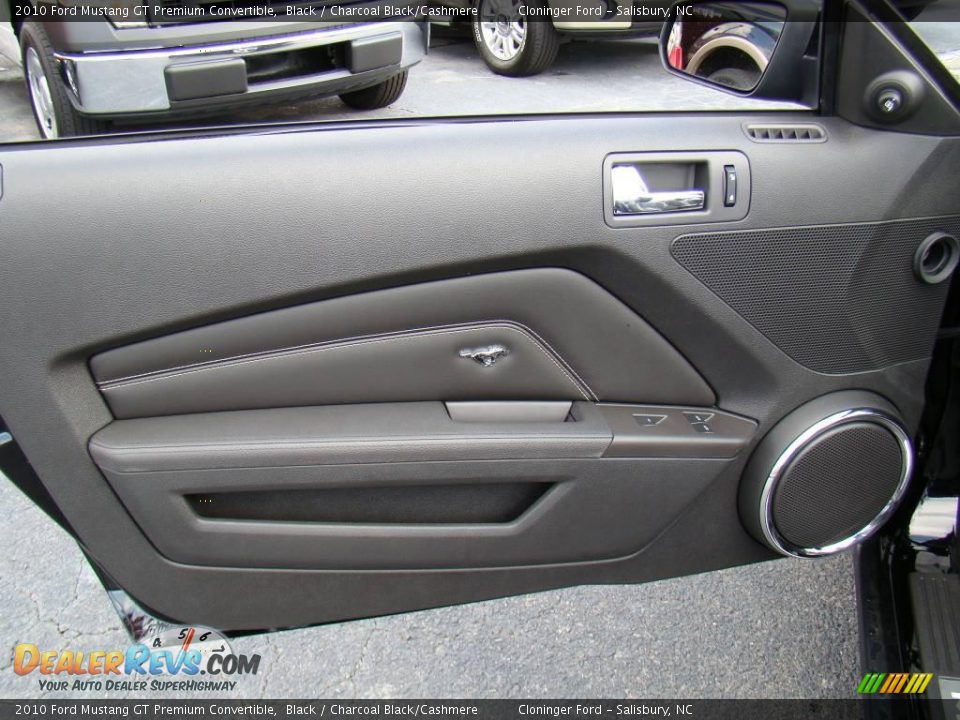 2010 Ford Mustang GT Premium Convertible Black / Charcoal Black/Cashmere Photo #19