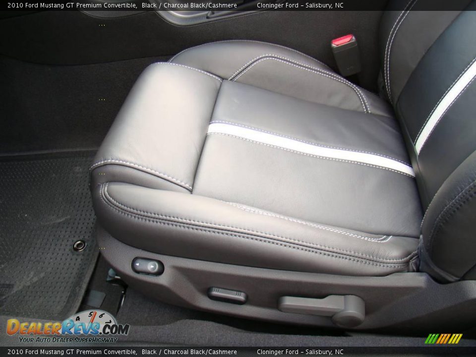 2010 Ford Mustang GT Premium Convertible Black / Charcoal Black/Cashmere Photo #21