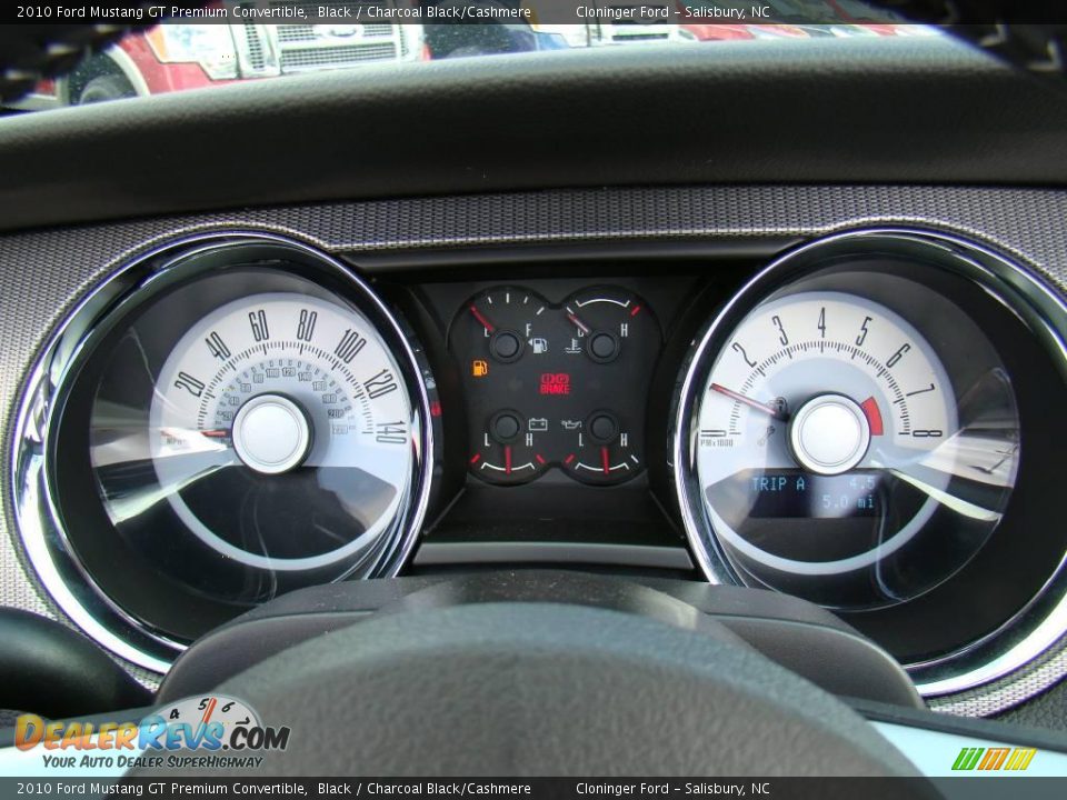 2010 Ford Mustang GT Premium Convertible Black / Charcoal Black/Cashmere Photo #22